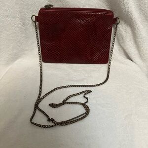 Vintage Etui Bags Leather Crossbody w/ Chain